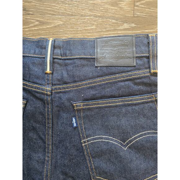 Levi’s Selvedge Japanese Fabric High Rise Boyfriend Jeans 30×27 NWT Streetwear - Picture 6 of 12